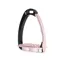 Tech Venice Sloped Evo Safety Stirrups-Black/Pink